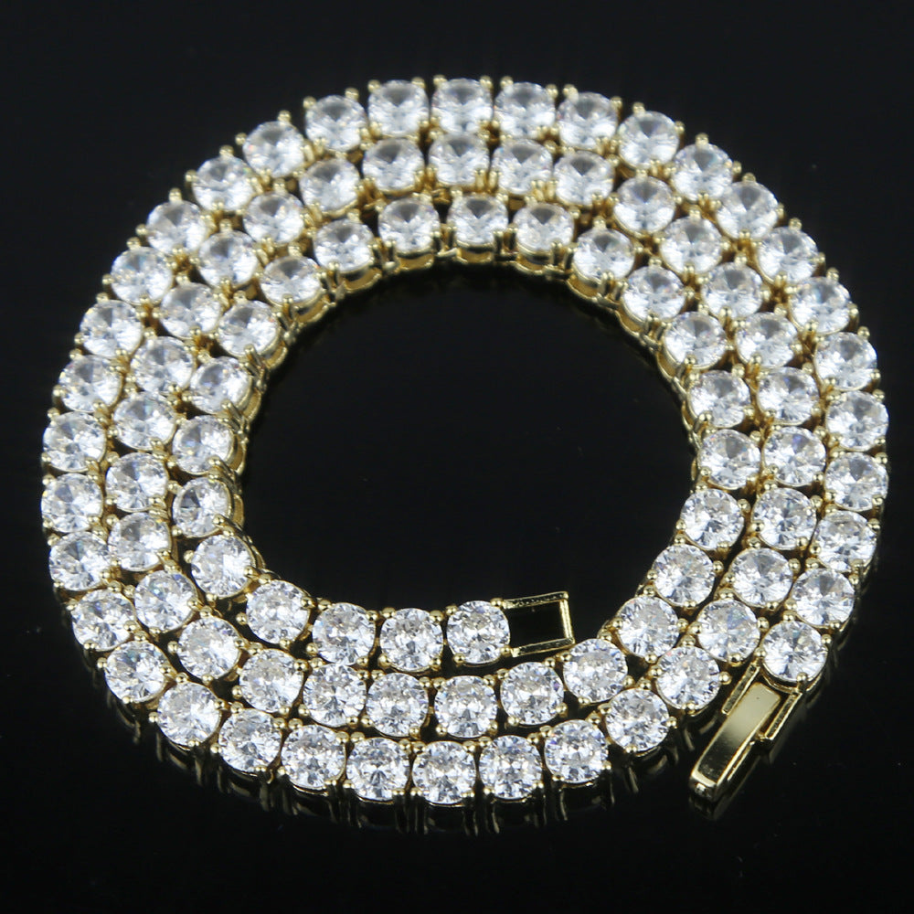 Rich Tennis Necklace (Gold)