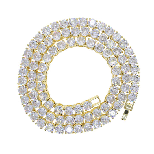 Rich Tennis Necklace (Gold)